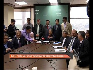 Tun M: Tiada AGM selagi cawangan, bahagian tidak disusun