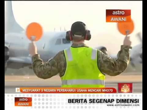 Mesyuarat 3 negara perbaharui usaha mencari MH370