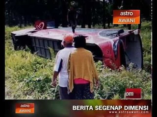 Seorang pemandu bas maut tersepit