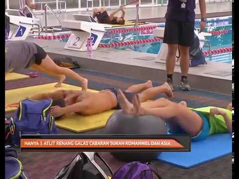 Hanya 3 atlit renang galas cabaran Sukan Komanwel dan Asia
