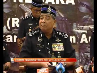 Download Video: Khidmat pengiring trafik Tun M telah ditarik