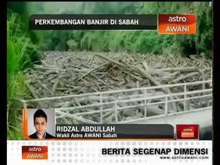 Perkembangan banjir di Ranau, Sabah