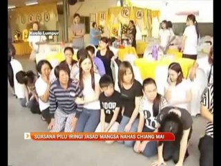Suasana pilu iringi jasad mangsa nahas Chiang Mai
