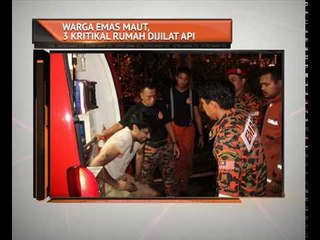 Warga emas maut, 3 kritikal rumah dijilat api