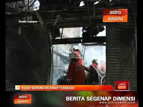 Kedai borong di Jalan Sultan Ismail musnah kebakaran