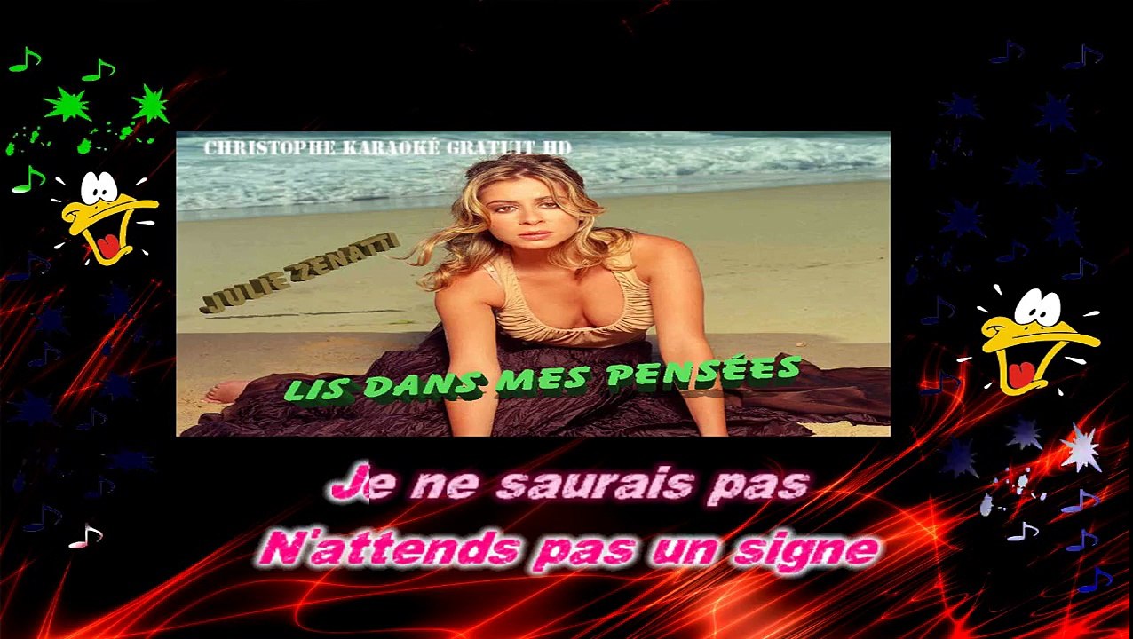 Julie Zenatti - Lis dans mes pensées KARAOKE / INSTRUMENTAL