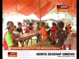 Kehadiran pelajar di S.K Tohoi menurun 50 peratus