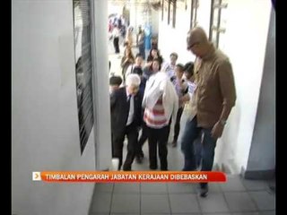 Timbalan pengarah jabatan kerajaan dibebaskan