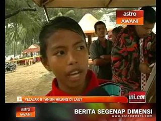 Pelajar 8 tahun hilang di Pantai Irama Bachok