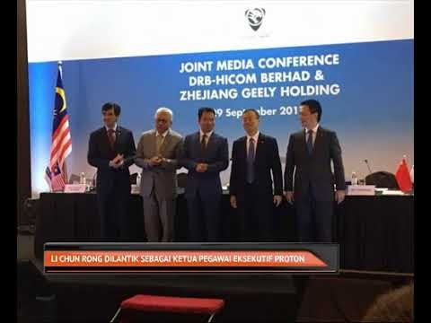 Li Chun Rong dilantik sebagai Ketua Pegawai Eksekutif Proton