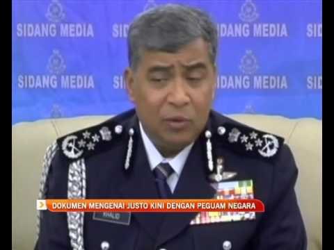 Dokumen mengenai Andre Justo kini dengan peguam negara