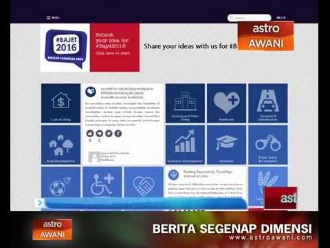 Perdana Menteri lancar laman web Bajet 2016
