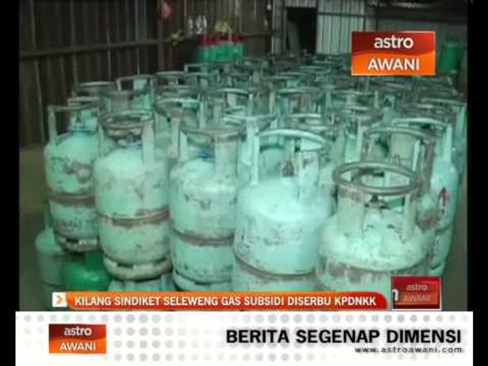 Kilang sindiket seleweng gas subsidi diserbu KP...