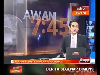 Penjual kosmetik didakwa pukul remaja