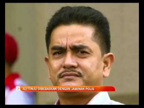 Ali Tinju dibebaskan dengan jaminan polis