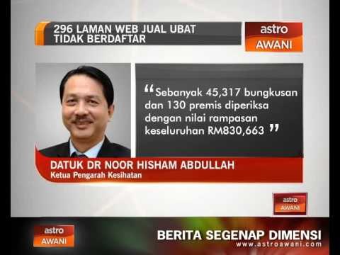 296 laman web jual ubat tidak berdaftar