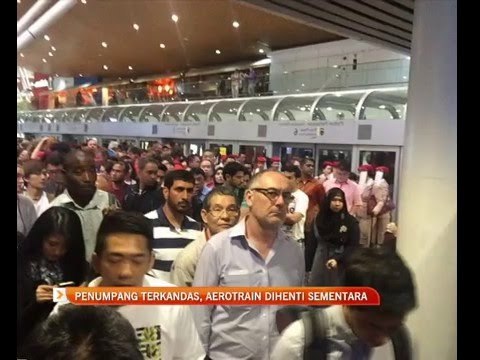 Penumpang terkandas, Aerotrain dihenti sementara