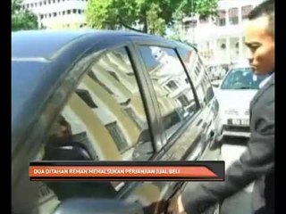 Dua ditahan reman memalsukan perjanjian jual beli