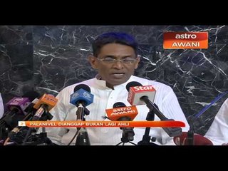 Palanivel dianggap bukan lagi ahli MIC