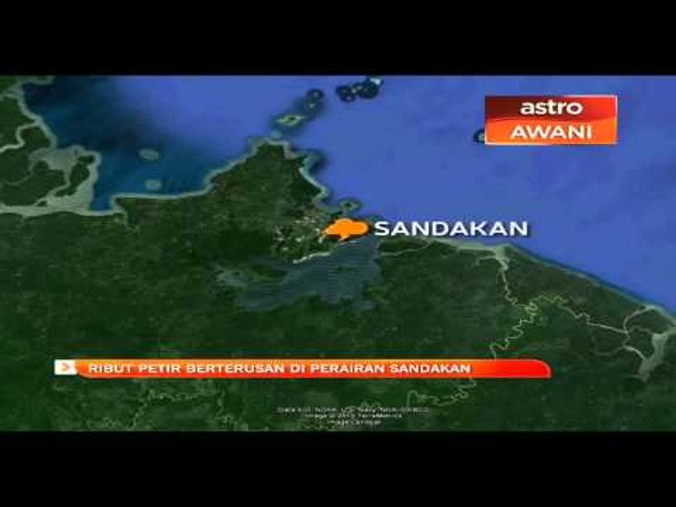 Ribut petir berterusan di perairan Sandakan