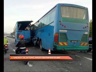 8 terbunuh dalam kemalangan libatkan bas kilang