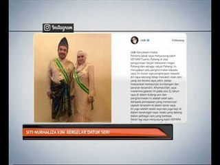 Siti Nurhaliza kini bergelar Datuk Seri