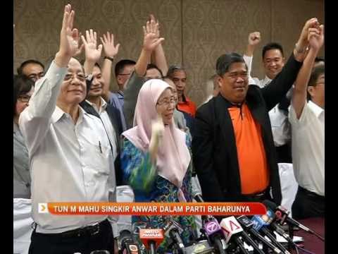 Tun Mahathir mahu singkir Anwar dalam parti baharunya