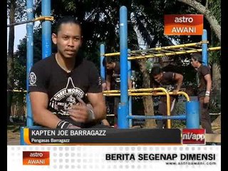Senaman jalanan 'Calisthenics' bina otot tanpa kos