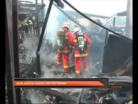 Kain tempahan penjahit baju hangus akibat kebakaran