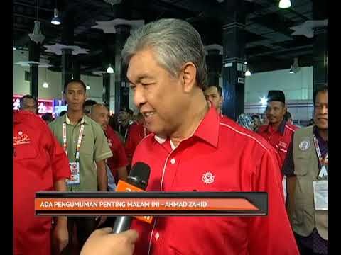 Ada pengumuman penting malam ini - Ahmad Zahid