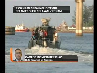 Pasangan Sepanyol ditemui selamat oleh nelayan Vietnam