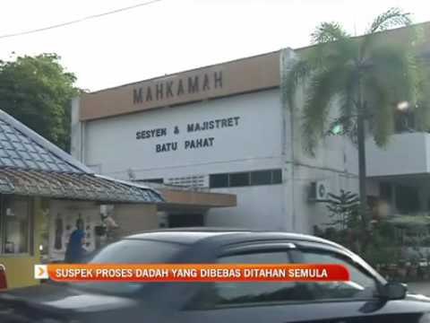 Suspek proses dadah yang dibebas ditahan semula