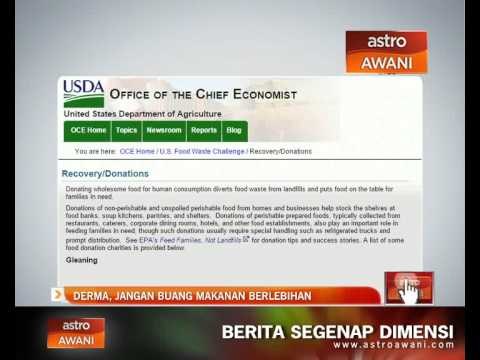 Derma, jangan buang makanan berlebihan