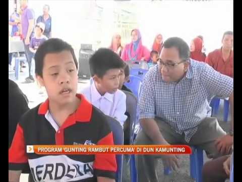 Program 'gunting rambut percuma' di DUN Kamunting