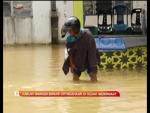 Jumlah mangsa banjir dipindahkan di Kedah meningkat