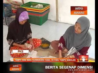 Tempe Wan Mail Sijangkang hasil 30 ribu tempe sebulan
