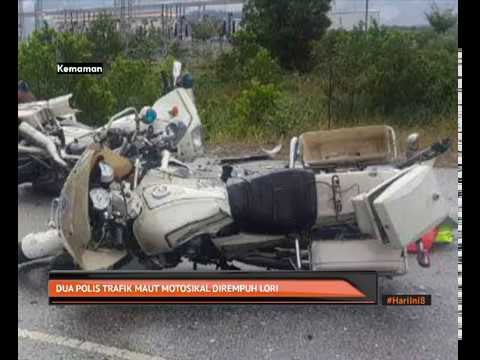 Dua polis trafik maut motosikal dirempuh lori