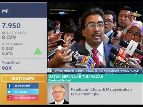 Harga minyak global tidak terus pengaruh harga runcit