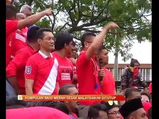 Kumpulan Baju Merah desak MalaysiaKini ditutup