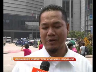 Kegunaan grup WhatsApp tidak mempengaruhi masyarakat