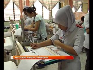 Kes denggi minggu 29 menurun
