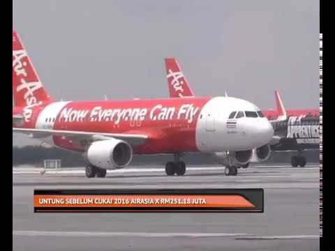 Untung sebelum cukai 2016 AirAsia X RM251.18 juta