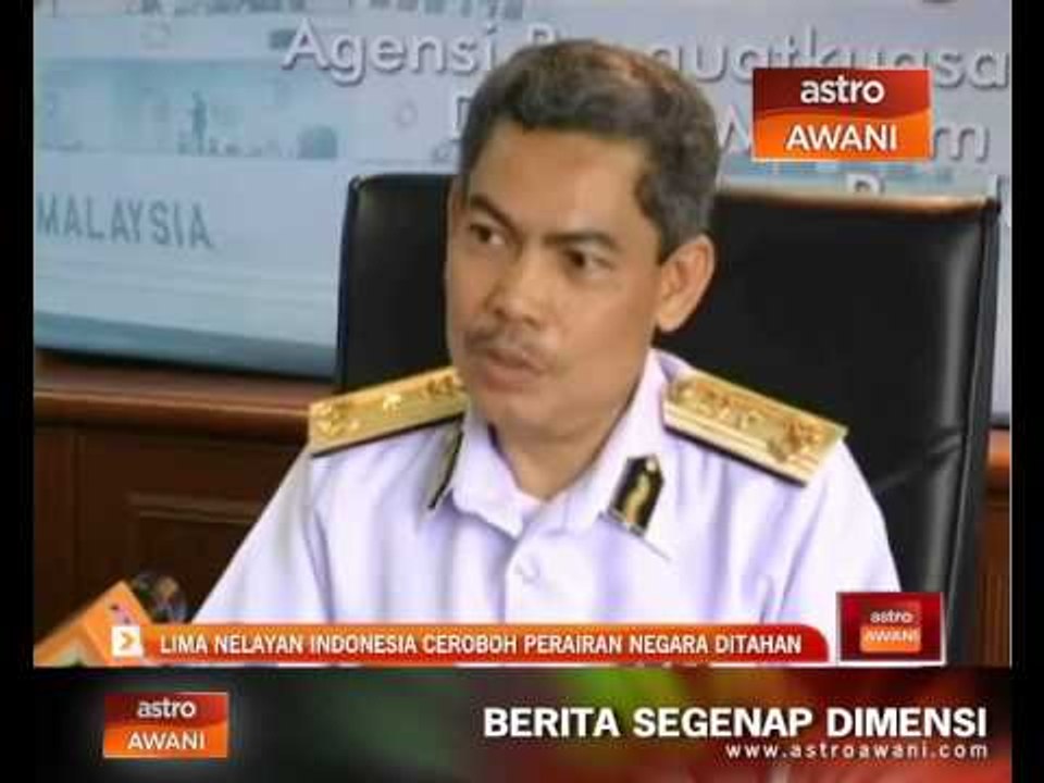APMM tahan lima nelayan Indonesia ceroboh perairan negara