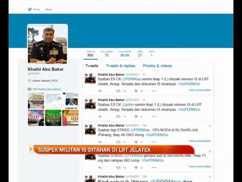 Suspek militan DAISH ditahan di LRT Jelatek