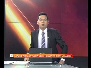 Analisis air laut warna merah diketahui tidak lama lagi