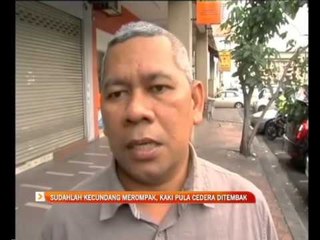 Sudahlah kecundang merompak, kaki pula cedera ditembak