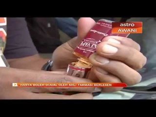 Cecair vape bernikotin hanya boleh dijual oleh farmasi berlesen