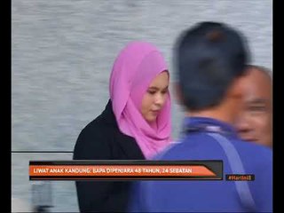 Liwat anak kandung: Bapa dipenjara 48 tahun,24 sebatan