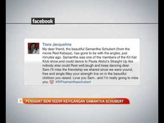 Penggiat seni sedih kehilangan Samantha Schubert