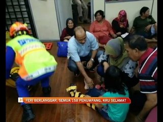 Feri berlanggar, semua 158 penumpang, kru selamat